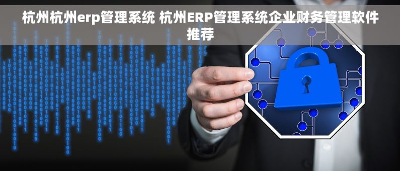 杭州杭州erp管理系统 杭州ERP管理系统企业财务管理软件推荐