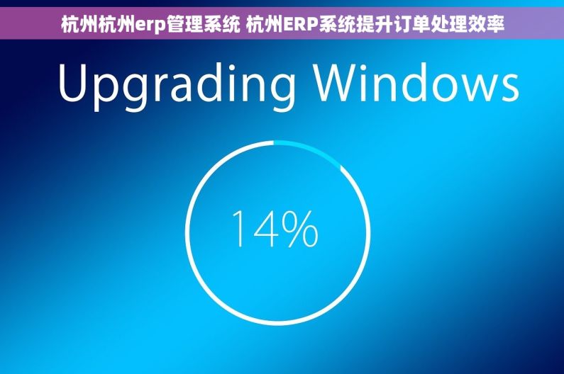 杭州杭州erp管理系统 杭州ERP系统提升订单处理效率
