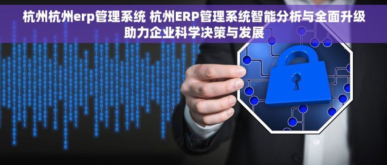 杭州杭州erp管理系统 杭州ERP管理系统智能分析与全面升级助力企业科学决策与发展
