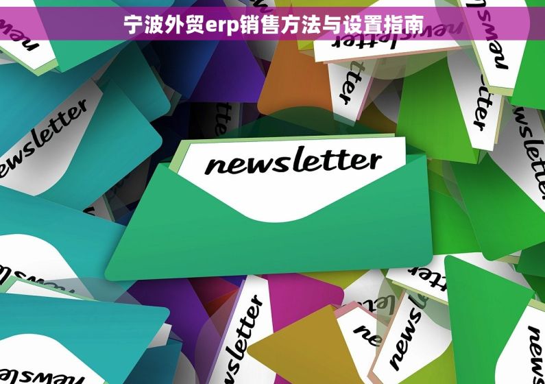 宁波外贸erp销售方法与设置指南