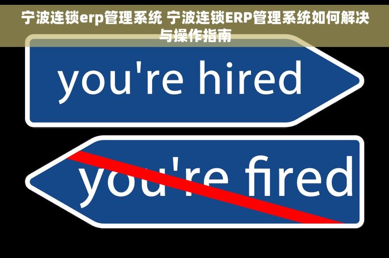 宁波连锁erp管理系统 宁波连锁ERP管理系统如何解决与操作指南