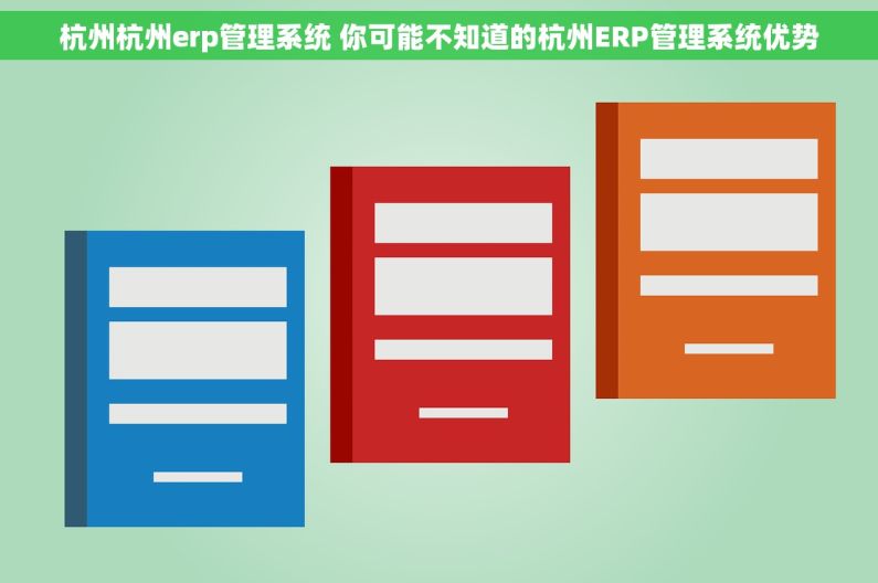 杭州杭州erp管理系统 你可能不知道的杭州ERP管理系统优势