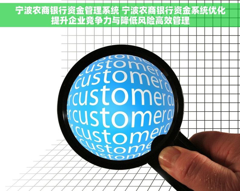 宁波农商银行资金管理系统 宁波农商银行资金系统优化提升企业竞争力与降低风险高效管理