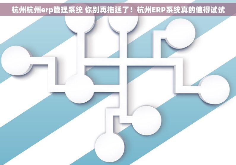 杭州杭州erp管理系统 你别再拖延了！杭州ERP系统真的值得试试