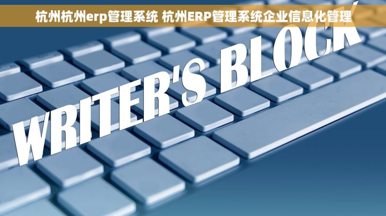 杭州杭州erp管理系统 杭州ERP管理系统企业信息化管理