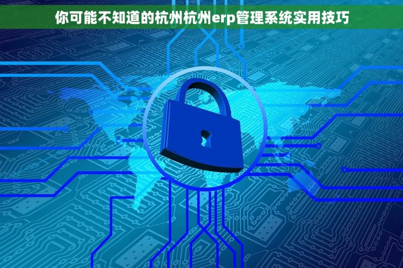 你可能不知道的杭州杭州erp管理系统实用技巧