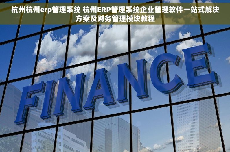 杭州杭州erp管理系统 杭州ERP管理系统企业管理软件一站式解决方案及财务管理模块教程