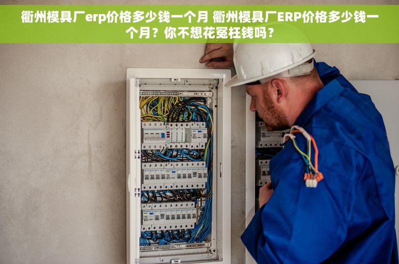 衢州模具厂erp价格多少钱一个月 衢州模具厂ERP价格多少钱一个月？你不想花冤枉钱吗？