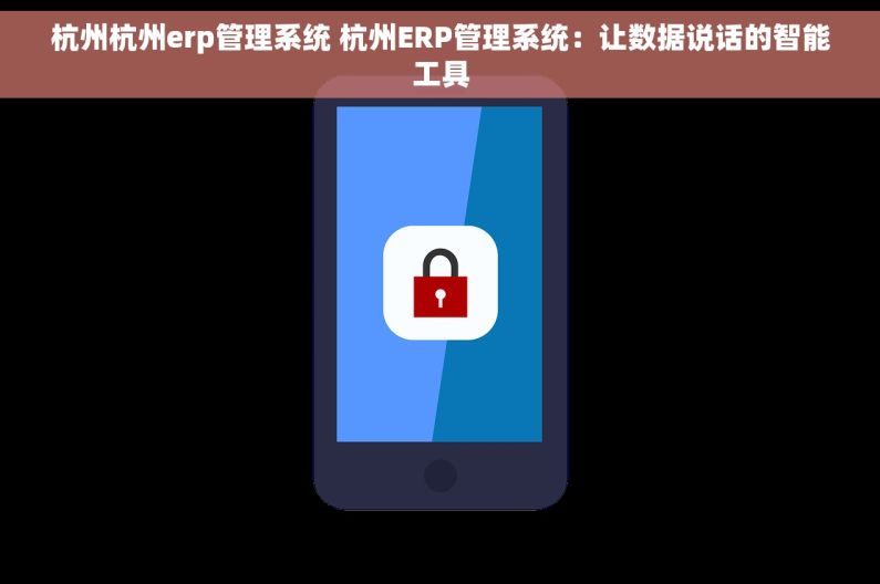 杭州杭州erp管理系统 杭州ERP管理系统：让数据说话的智能工具