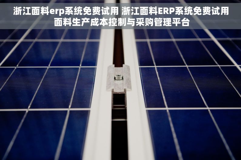 浙江面料erp系统免费试用 浙江面料ERP系统免费试用 面料生产成本控制与采购管理平台