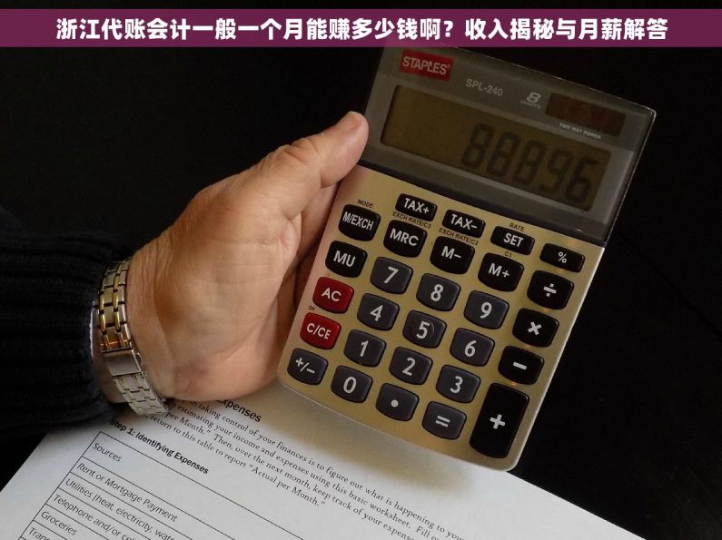 浙江代账会计一般一个月能赚多少钱啊？收入揭秘与月薪解答