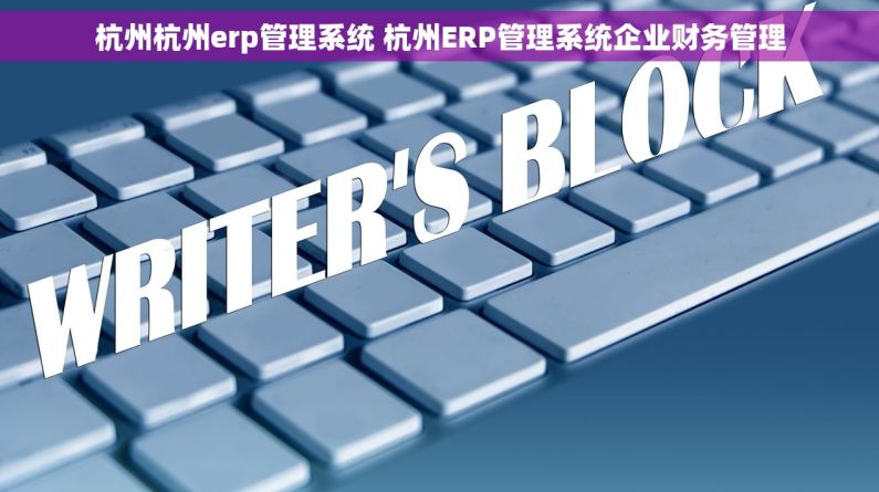 杭州杭州erp管理系统 杭州ERP管理系统企业财务管理