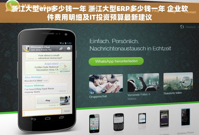 浙江大型erp多少钱一年 浙江大型ERP多少钱一年 企业软件费用明细及IT投资预算最新建议