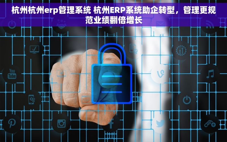 杭州杭州erp管理系统 杭州ERP系统助企转型，管理更规范业绩翻倍增长