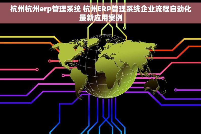 杭州杭州erp管理系统 杭州ERP管理系统企业流程自动化最新应用案例
