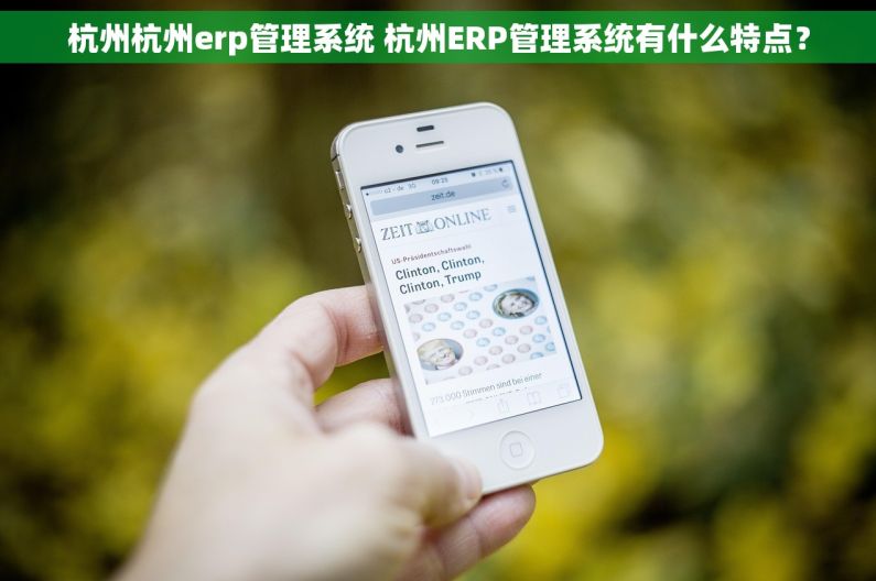 杭州杭州erp管理系统 杭州ERP管理系统有什么特点？