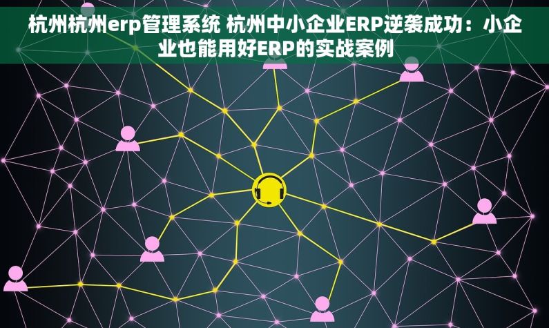 杭州杭州erp管理系统 杭州中小企业ERP逆袭成功：小企业也能用好ERP的实战案例