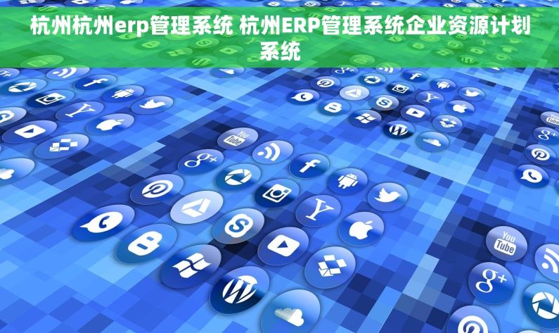 杭州杭州erp管理系统 杭州ERP管理系统企业资源计划系统
