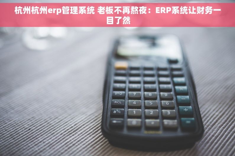 杭州杭州erp管理系统 老板不再熬夜：ERP系统让财务一目了然