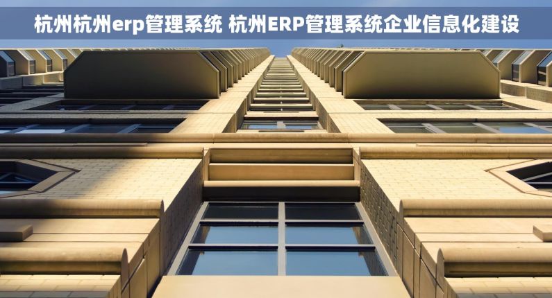 杭州杭州erp管理系统 杭州ERP管理系统企业信息化建设