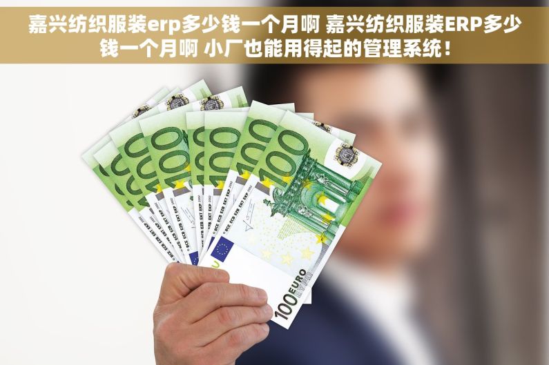 嘉兴纺织服装erp多少钱一个月啊 嘉兴纺织服装ERP多少钱一个月啊 小厂也能用得起的管理系统！