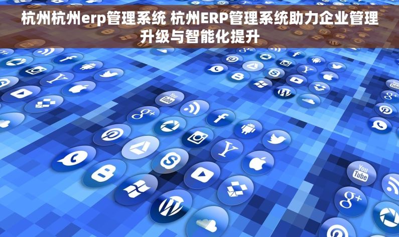 杭州杭州erp管理系统 杭州ERP管理系统助力企业管理升级与智能化提升