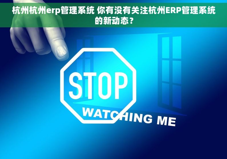 杭州杭州erp管理系统 你有没有关注杭州ERP管理系统的新动态？