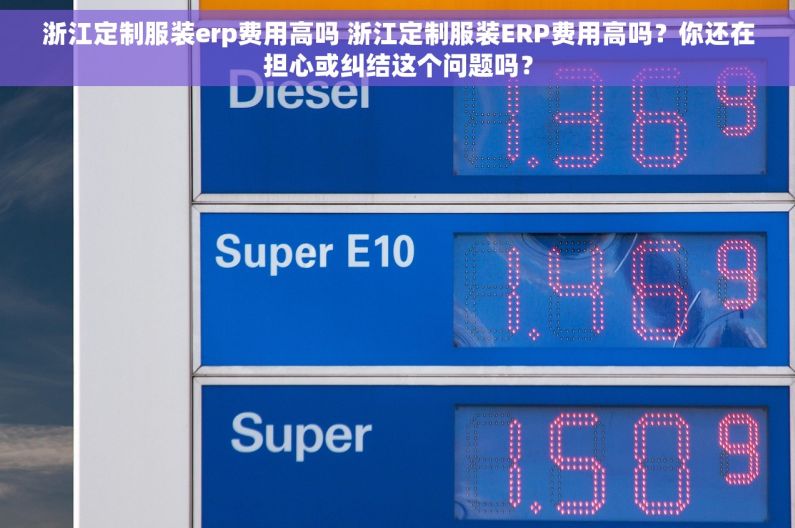 浙江定制服装erp费用高吗 浙江定制服装ERP费用高吗？你还在担心或纠结这个问题吗？