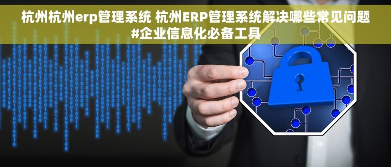 杭州杭州erp管理系统 杭州ERP管理系统解决哪些常见问题#企业信息化必备工具