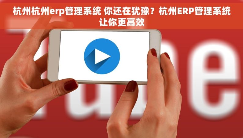 杭州杭州erp管理系统 你还在犹豫？杭州ERP管理系统让你更高效