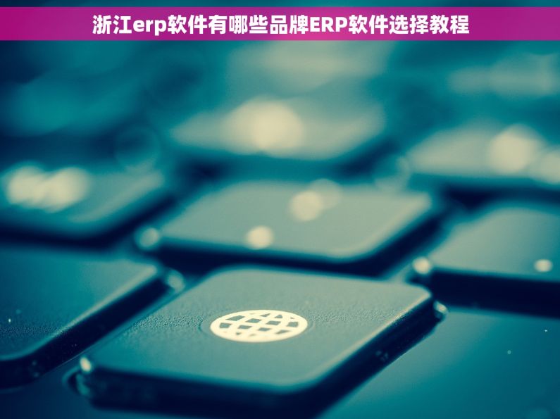 浙江erp软件有哪些品牌ERP软件选择教程