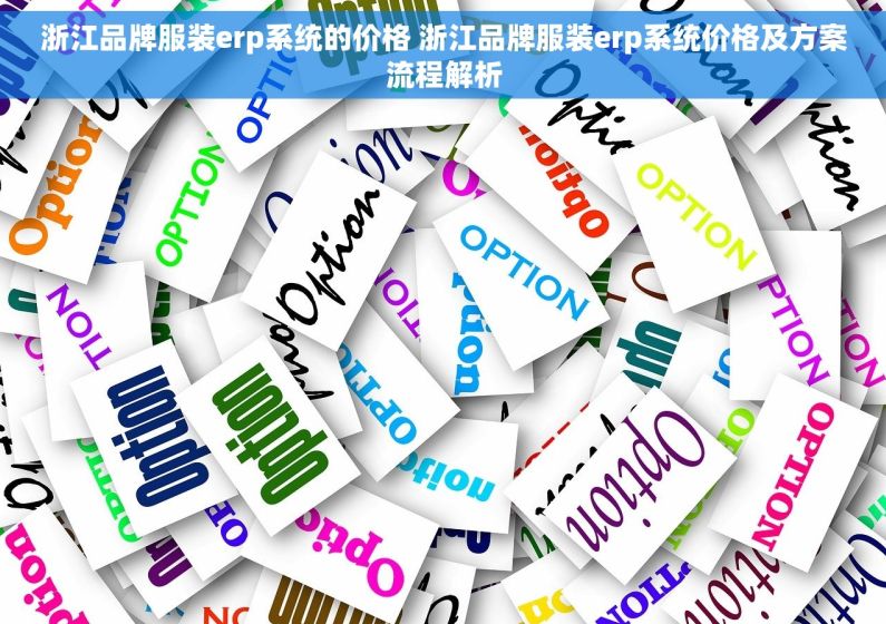 浙江品牌服装erp系统的价格 浙江品牌服装erp系统价格及方案流程解析