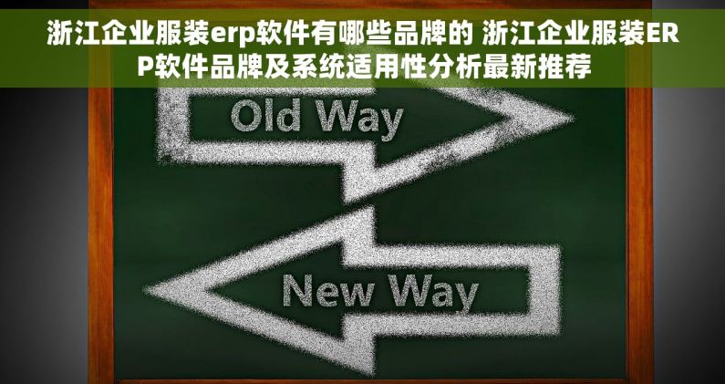 浙江企业服装erp软件有哪些品牌的 浙江企业服装ERP软件品牌及系统适用性分析最新推荐