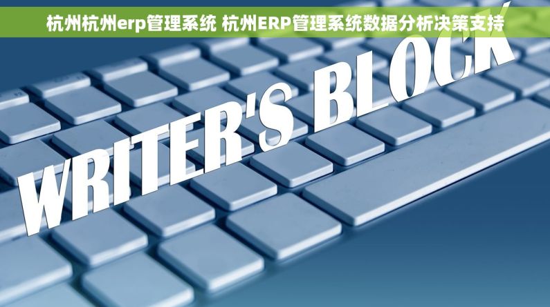 杭州杭州erp管理系统 杭州ERP管理系统数据分析决策支持