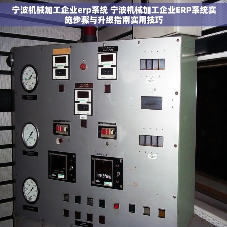 宁波机械加工企业erp系统 宁波机械加工企业ERP系统实施步骤与升级指南实用技巧