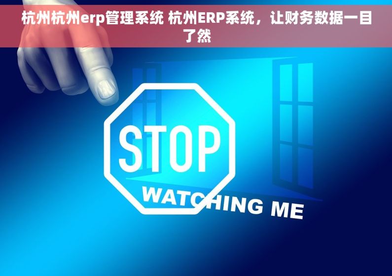 杭州杭州erp管理系统 杭州ERP系统，让财务数据一目了然