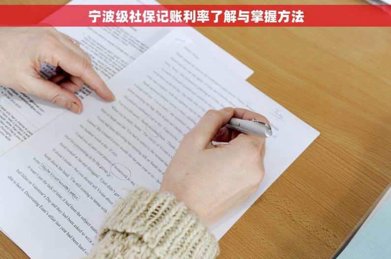 宁波级社保记账利率了解与掌握方法