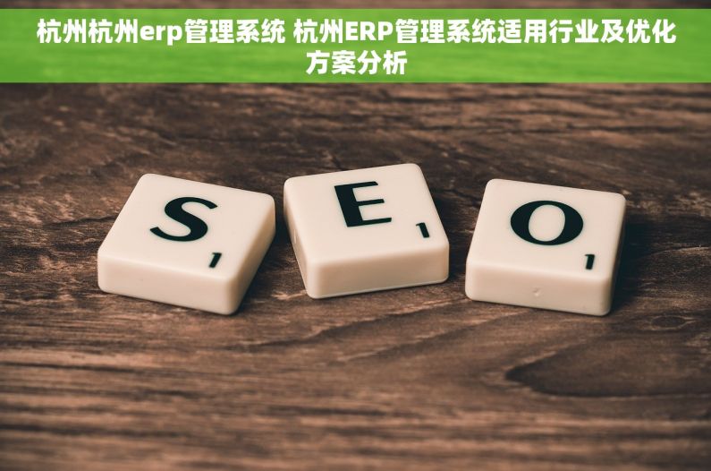 杭州杭州erp管理系统 杭州ERP管理系统适用行业及优化方案分析