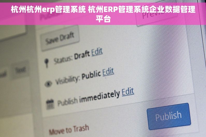 杭州杭州erp管理系统 杭州ERP管理系统企业数据管理平台