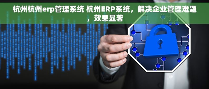 杭州杭州erp管理系统 杭州ERP系统，解决企业管理难题，效果显著