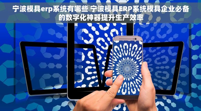 宁波模具erp系统有哪些 宁波模具ERP系统模具企业必备的数字化神器提升生产效率