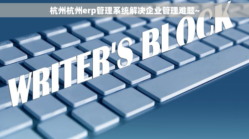 杭州杭州erp管理系统解决企业管理难题~