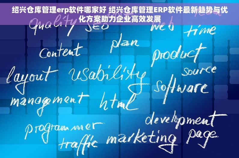 绍兴仓库管理erp软件哪家好 绍兴仓库管理ERP软件最新趋势与优化方案助力企业高效发展
