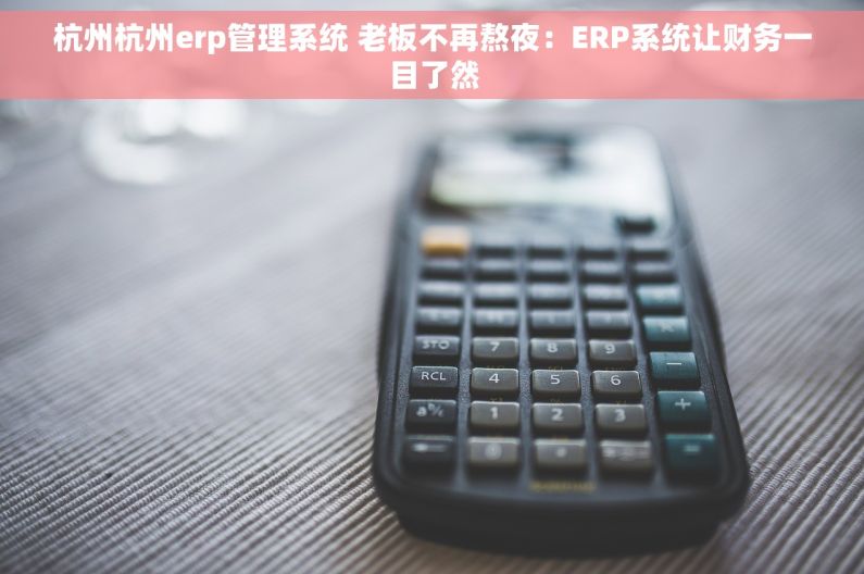 杭州杭州erp管理系统 老板不再熬夜：ERP系统让财务一目了然