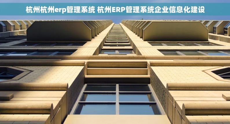 杭州杭州erp管理系统 杭州ERP管理系统企业信息化建设