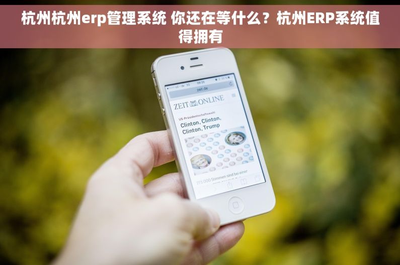 杭州杭州erp管理系统 你还在等什么？杭州ERP系统值得拥有