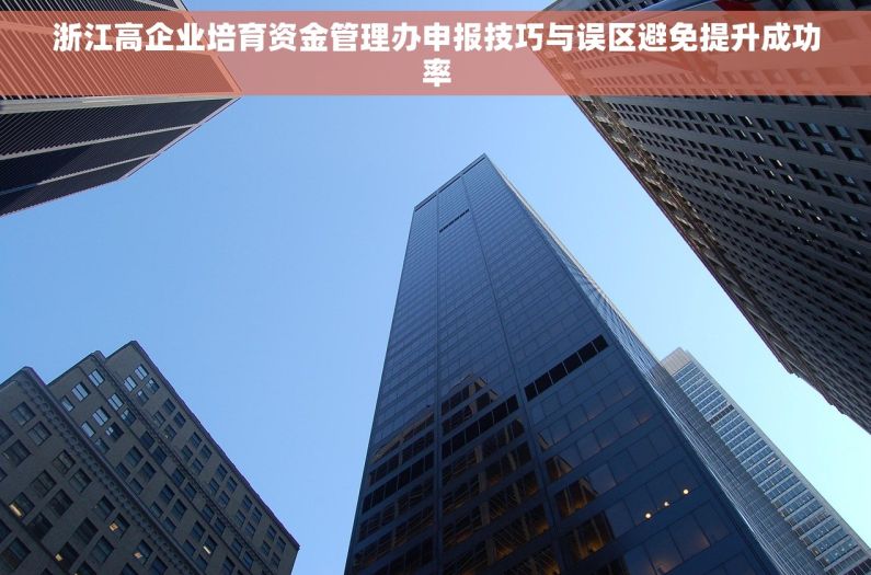 浙江高企业培育资金管理办申报技巧与误区避免提升成功率