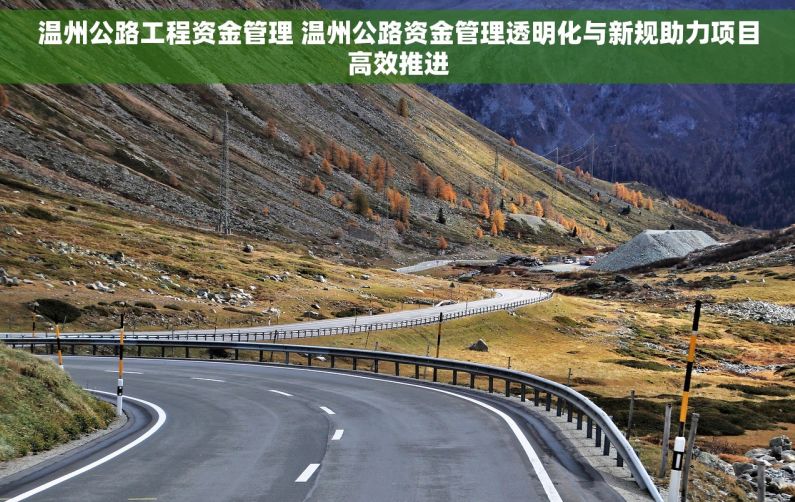 温州公路工程资金管理 温州公路资金管理透明化与新规助力项目高效推进