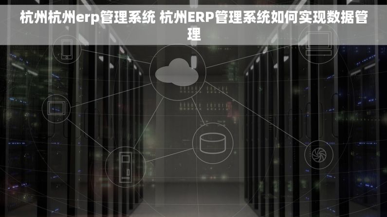 杭州杭州erp管理系统 杭州ERP管理系统如何实现数据管理