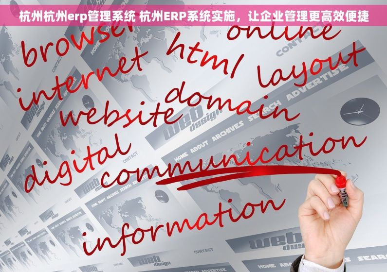 杭州杭州erp管理系统 杭州ERP系统实施，让企业管理更高效便捷